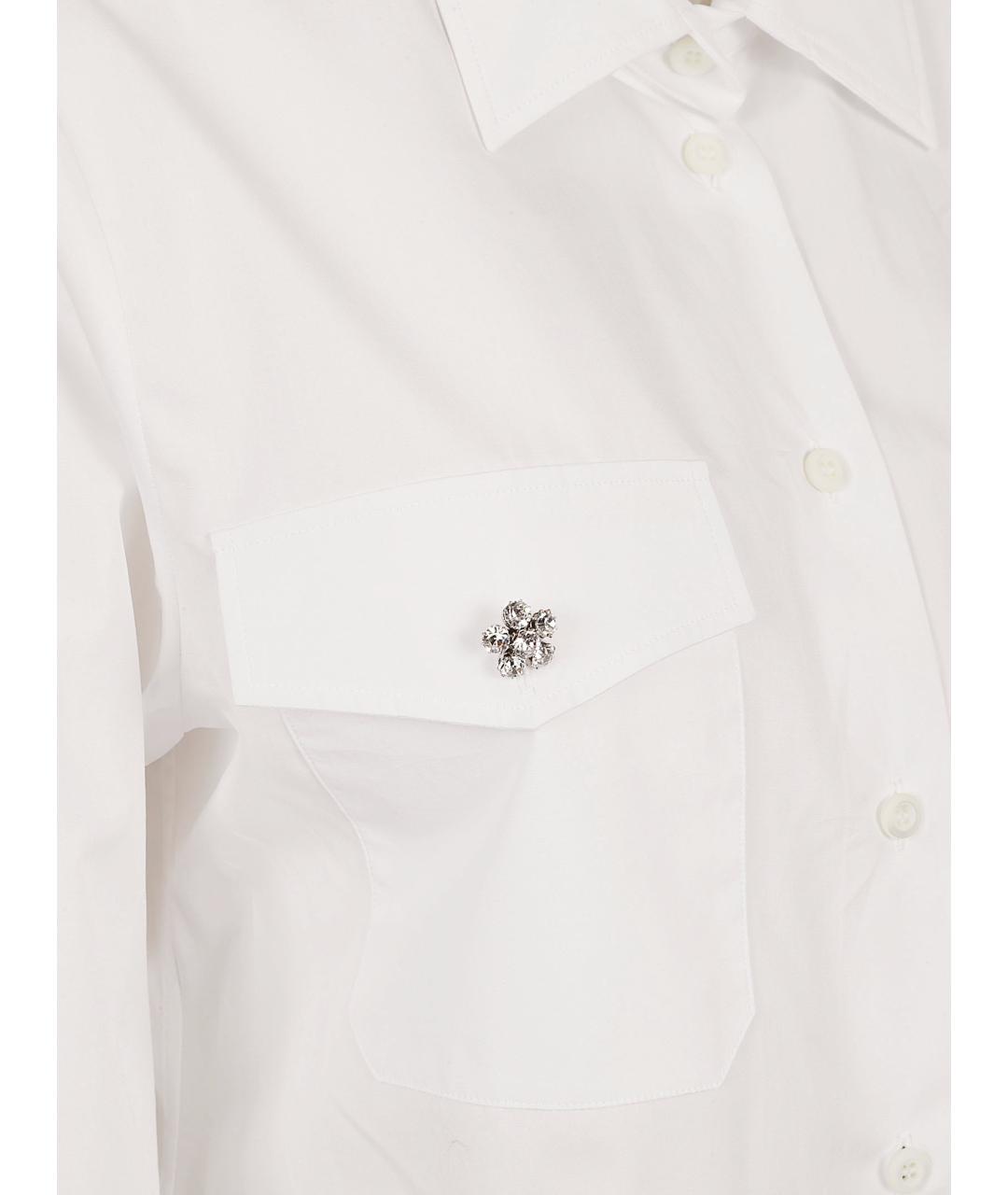 PRADA Белая хлопковая рубашка, фото 2
