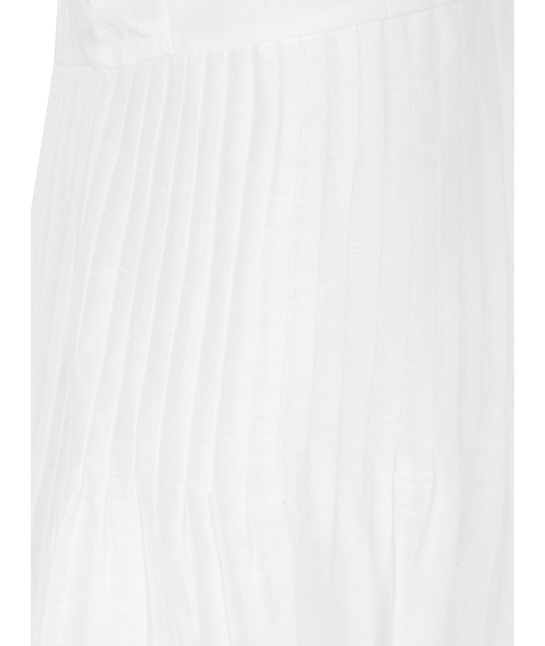 TORY BURCH Белое льняное повседневное платье, фото 2