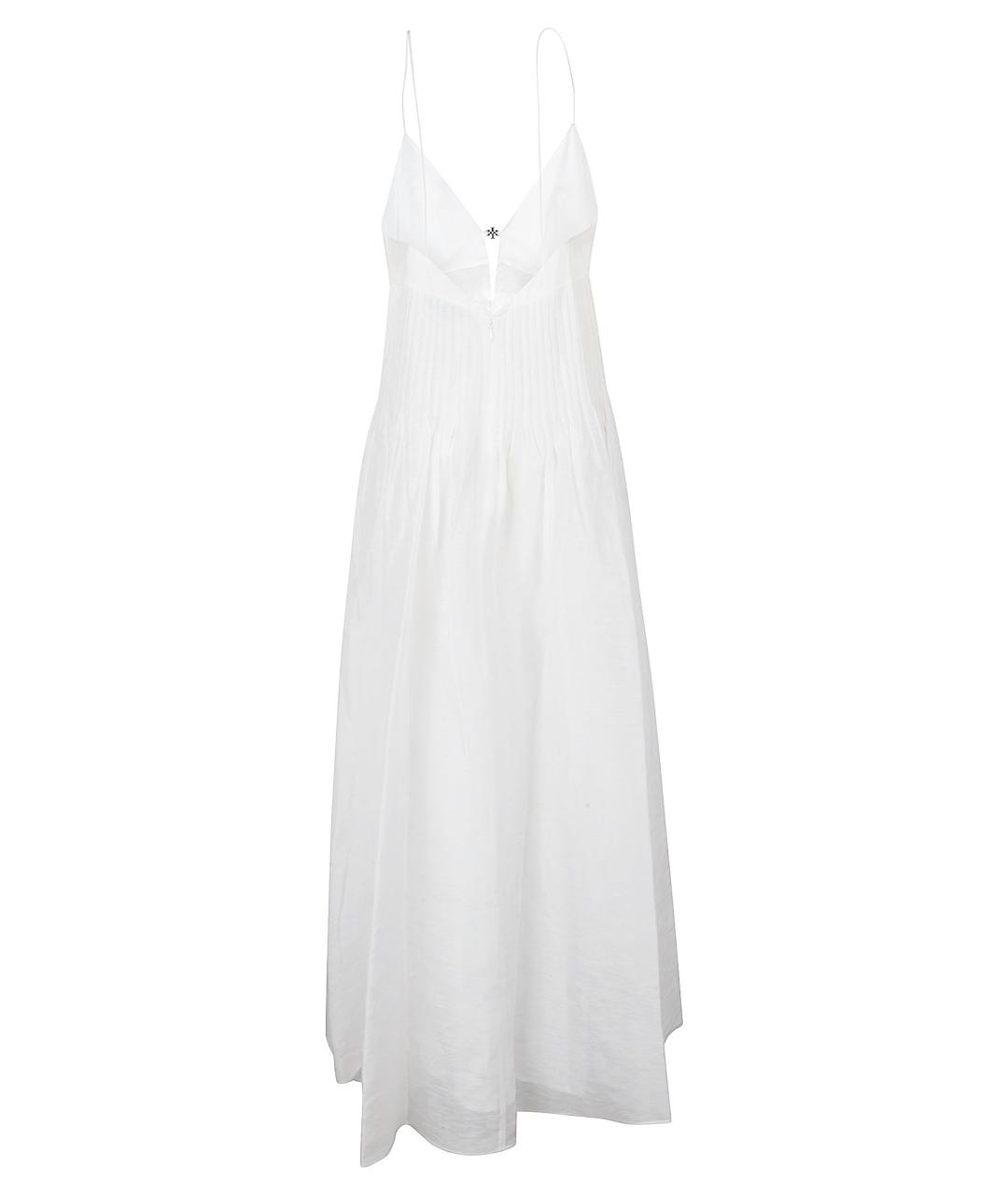 TORY BURCH Белое льняное повседневное платье, фото 3