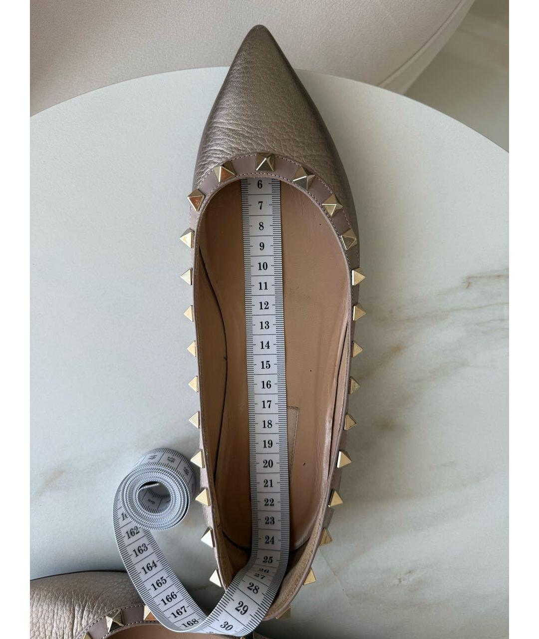 VALENTINO Розовые кожаные балетки, фото 8