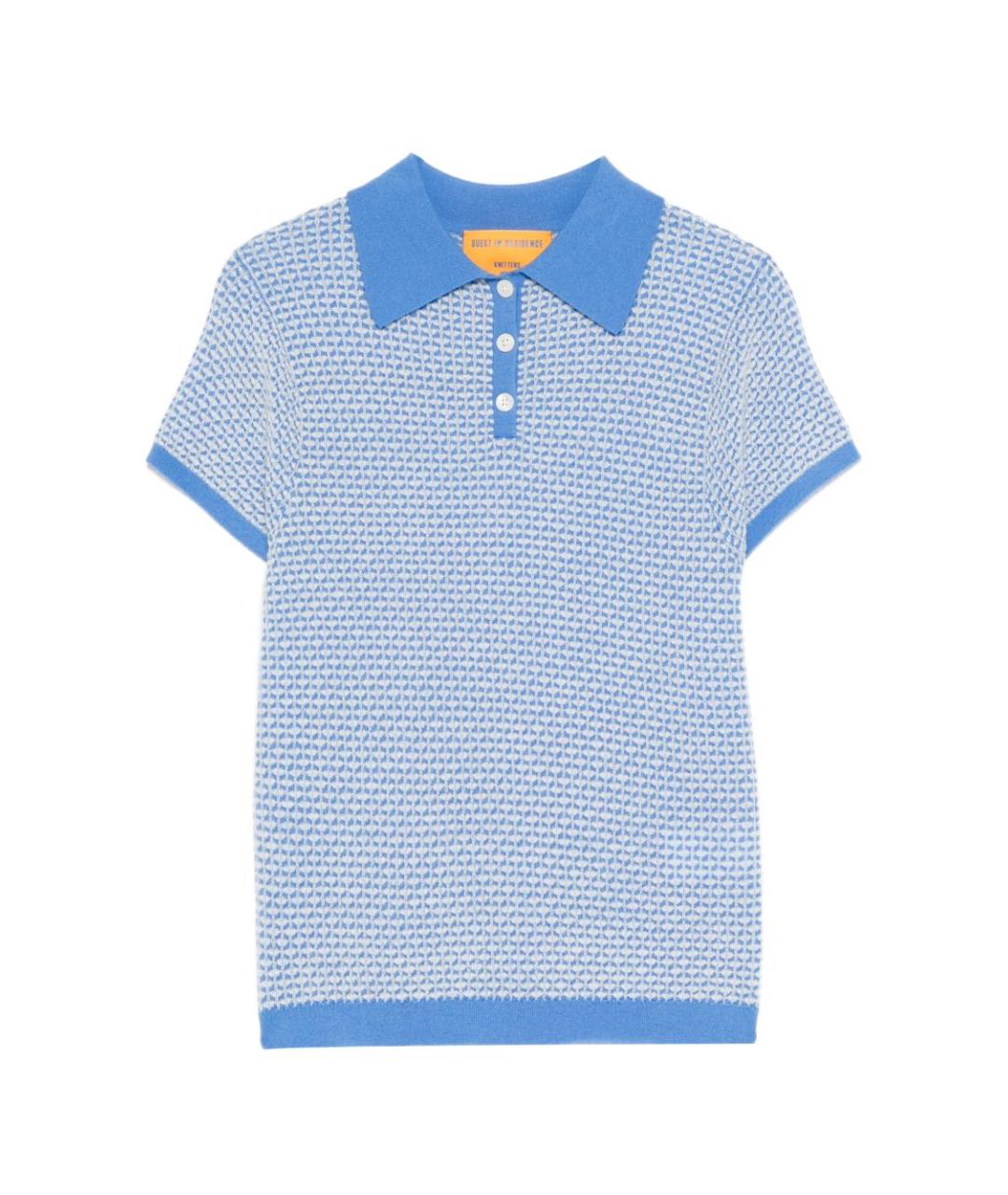 GUEST IN RESIDENCE Голубая кашемировая футболка, фото 1