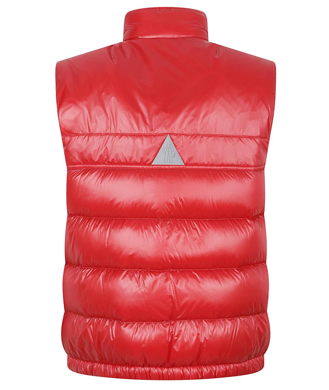 MONCLER GRENOBLE Красный полиэстеровый жилет, фото 3