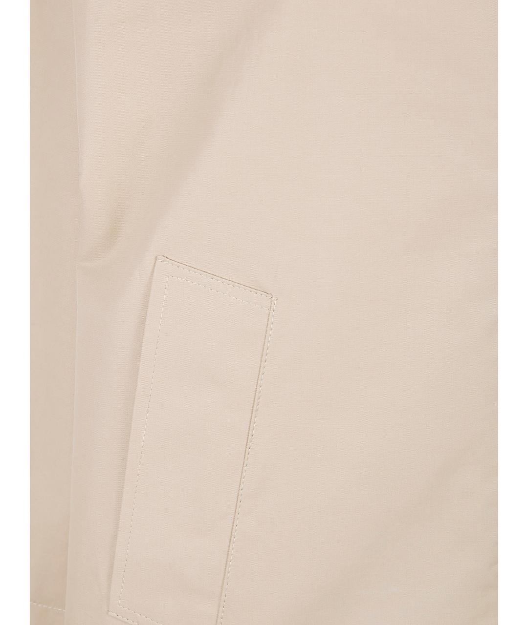 FABIANA FILIPPI Бежевая хлопко-эластановая куртка, фото 3