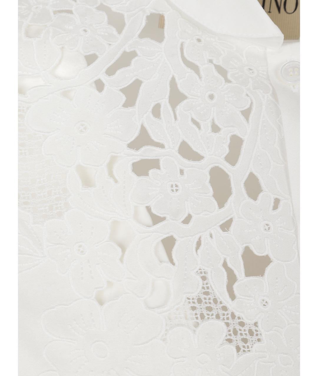 VALENTINO Белая хлопковая рубашка, фото 2