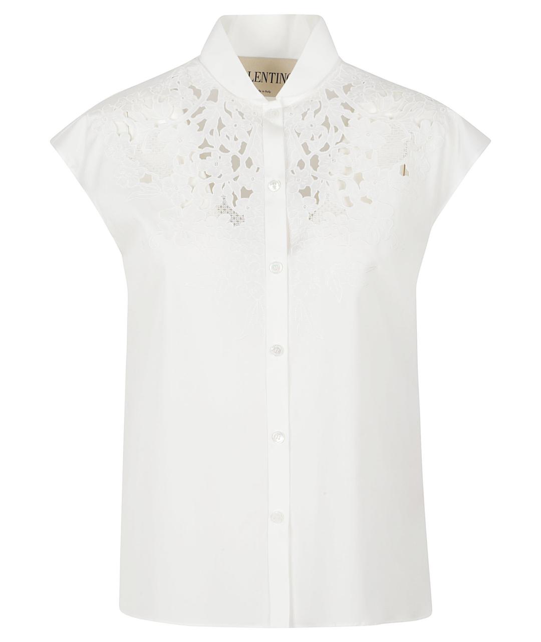 VALENTINO Белая хлопковая рубашка, фото 1