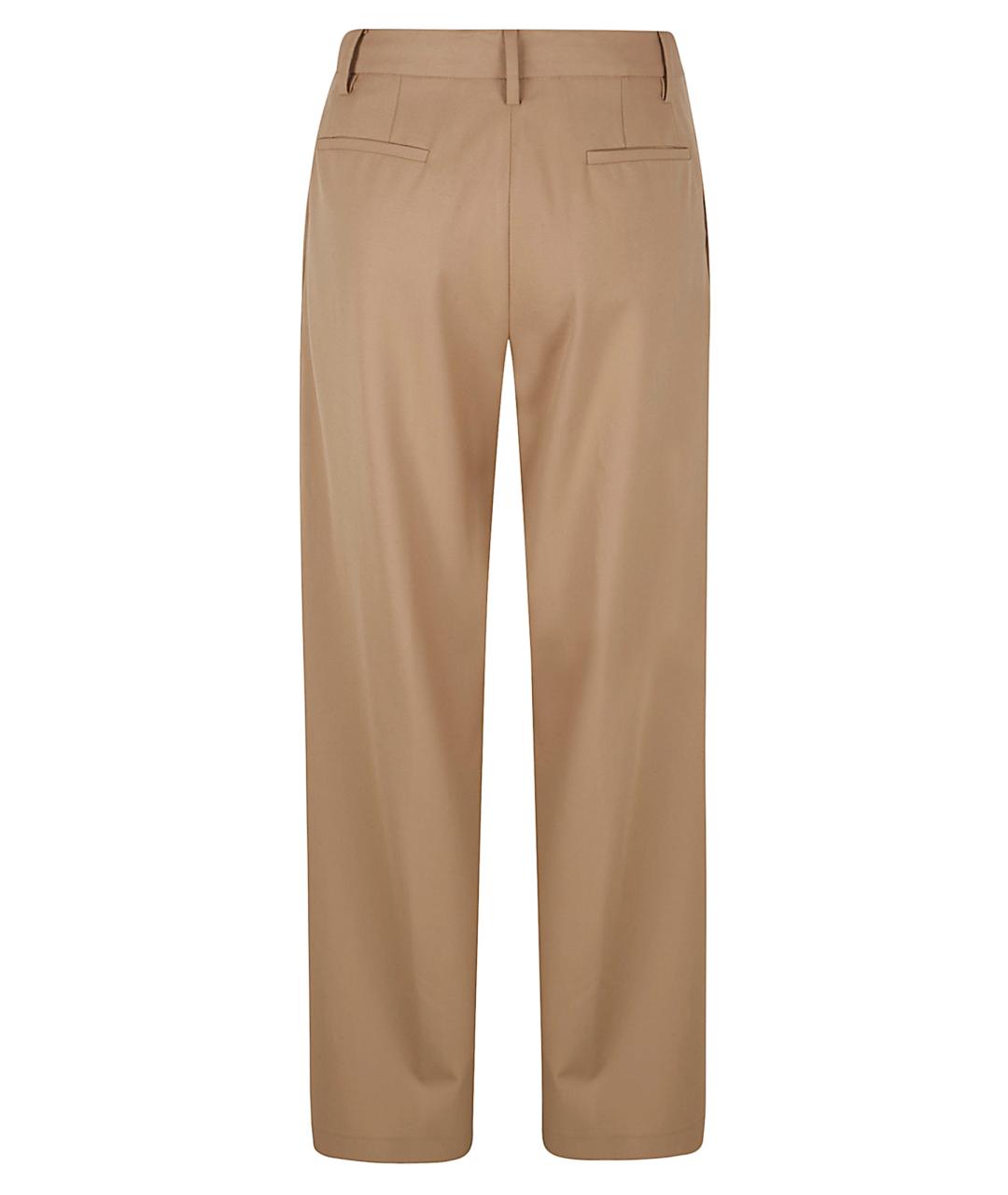 FABIANA FILIPPI Коричневые прямые брюки, фото 2