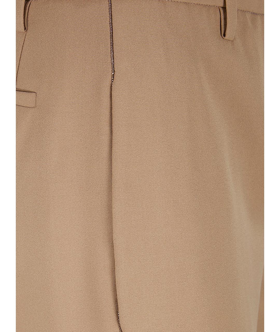 FABIANA FILIPPI Коричневые прямые брюки, фото 3