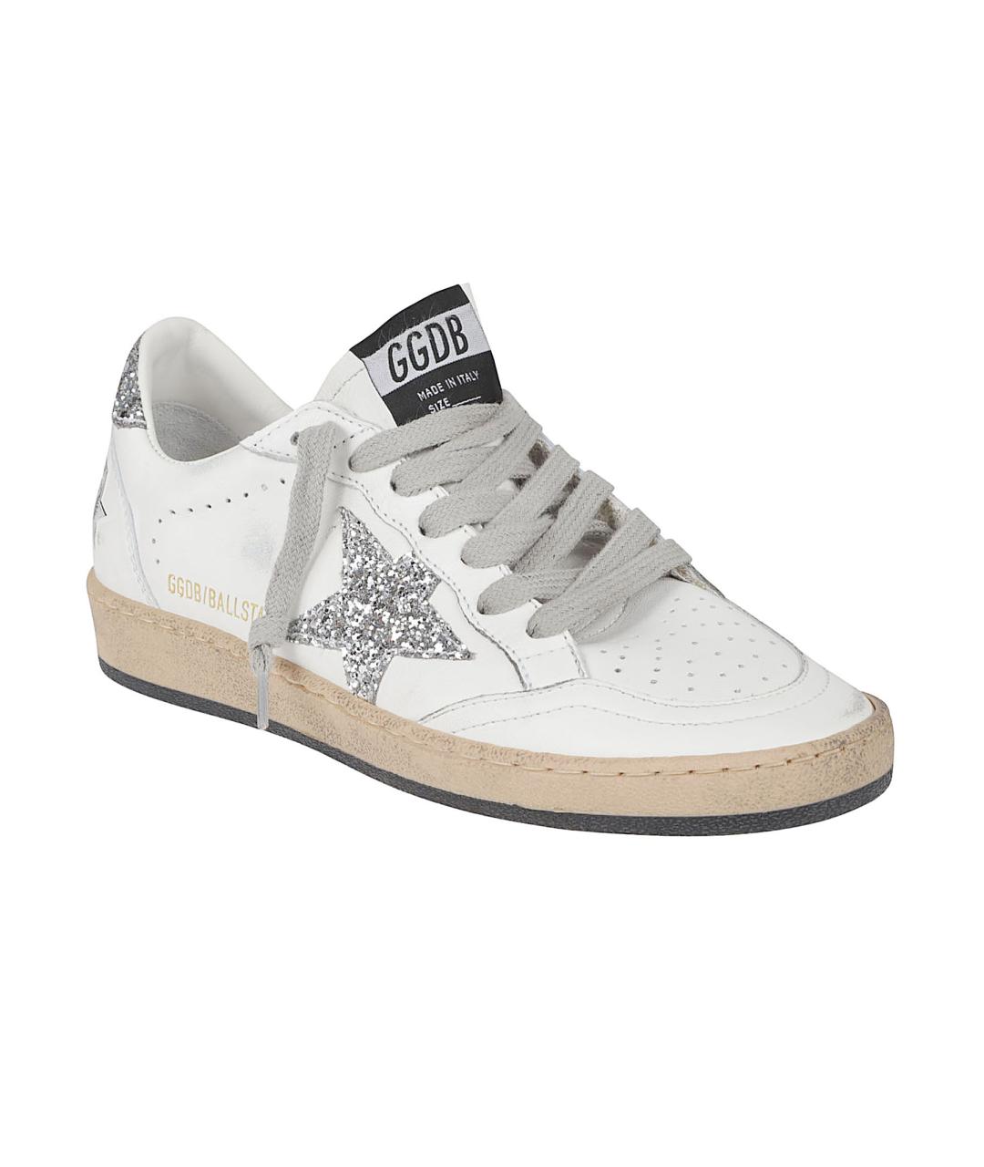 GOLDEN GOOSE DELUXE BRAND Белые кожаные кеды, фото 2