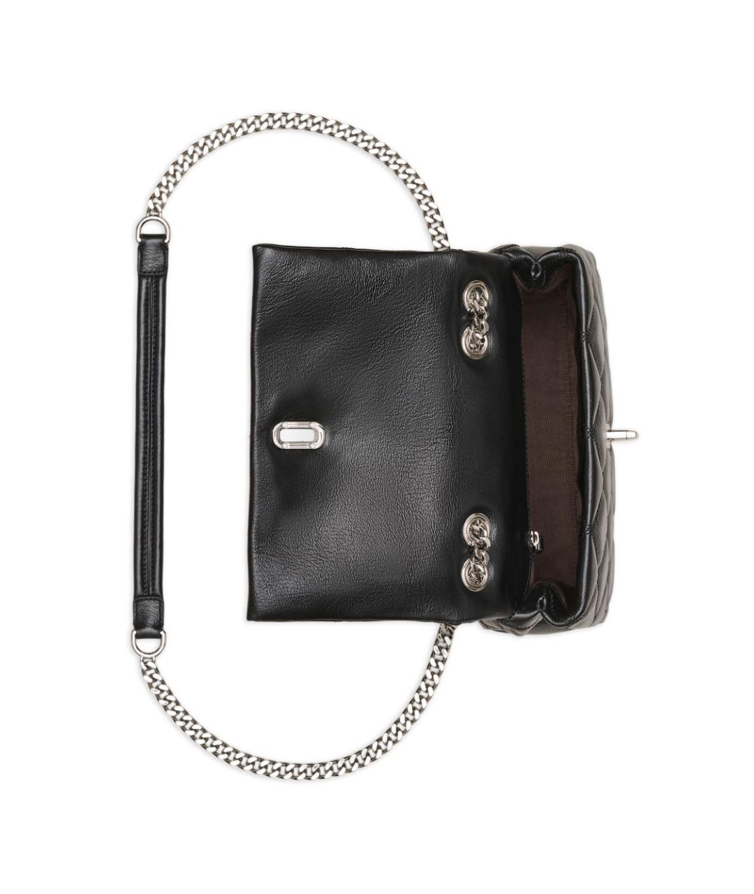 MARC JACOBS Черная кожаная сумка через плечо, фото 6