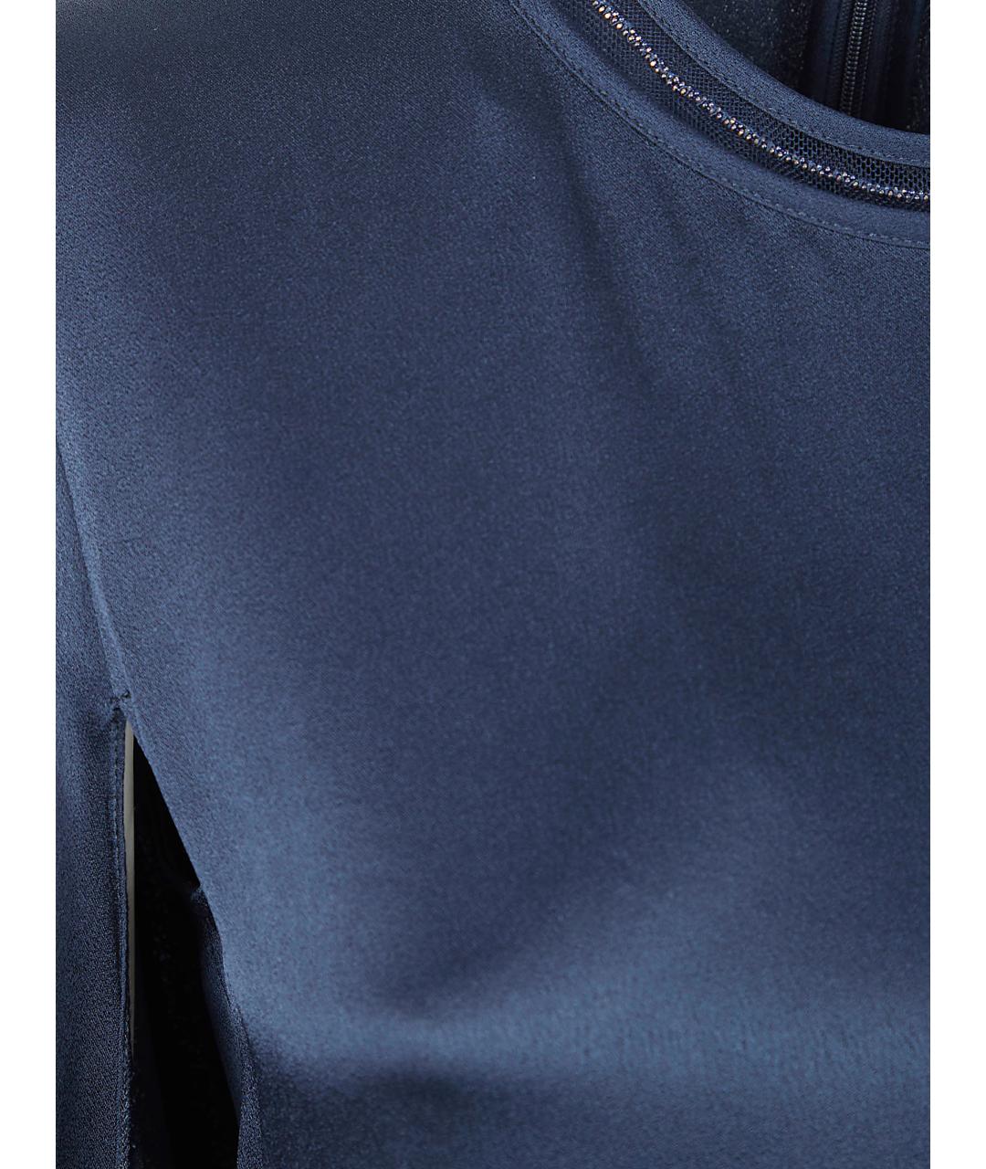 FABIANA FILIPPI Синее вискозное вечернее платье, фото 3