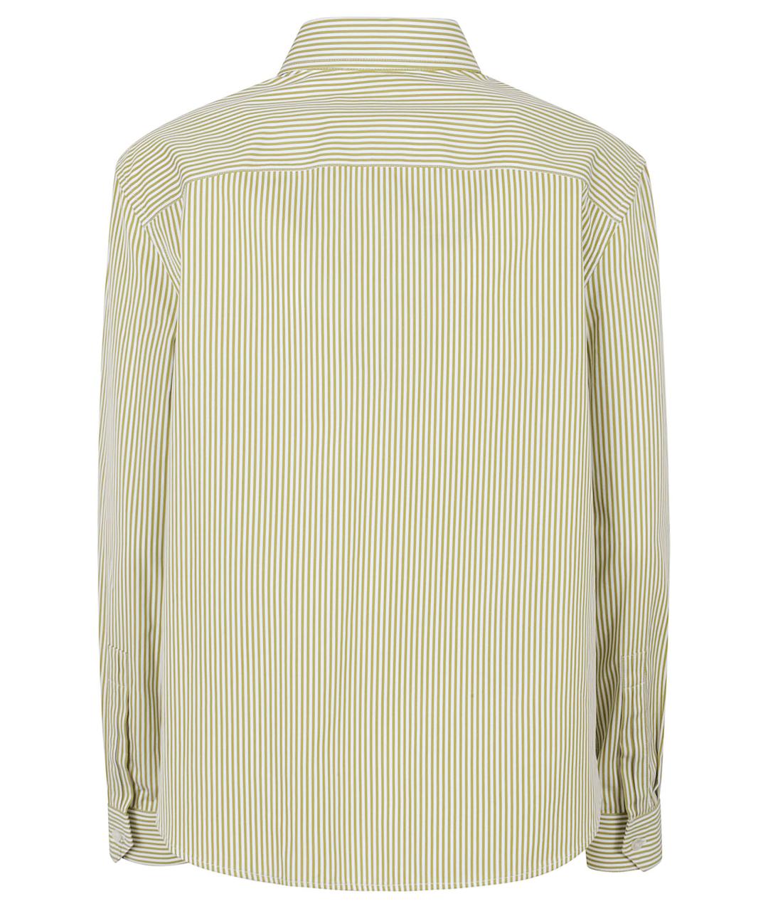 SAINT LAURENT Хаки хлопковая рубашка, фото 3