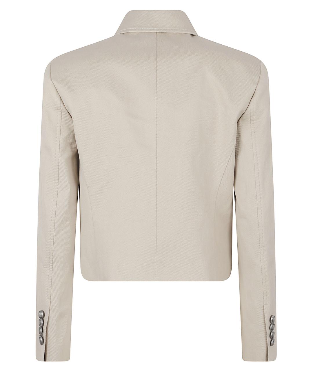 BRUNELLO CUCINELLI Бежевый хлопковый жакет/пиджак, фото 3