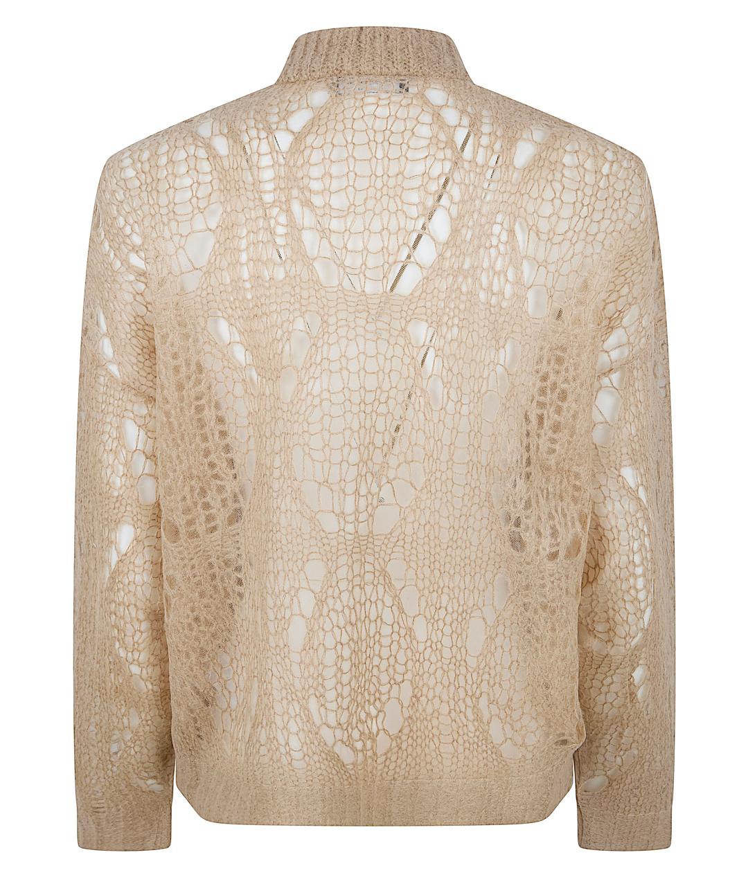 FABIANA FILIPPI Бежевый шерстяной кардиган, фото 2