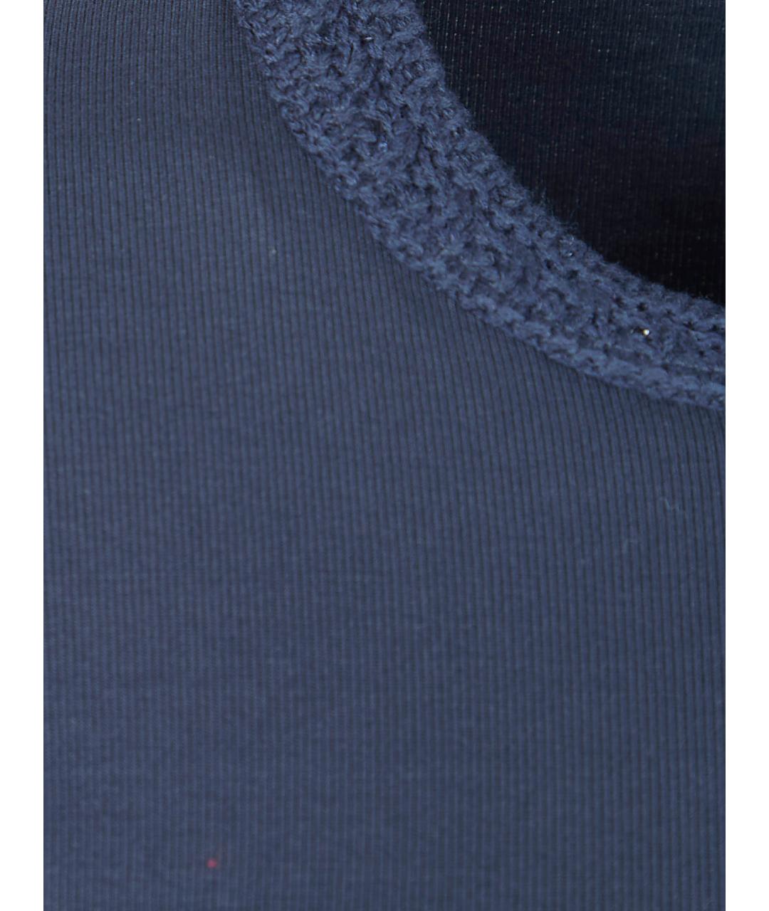 FABIANA FILIPPI Синяя хлопковая футболка, фото 3