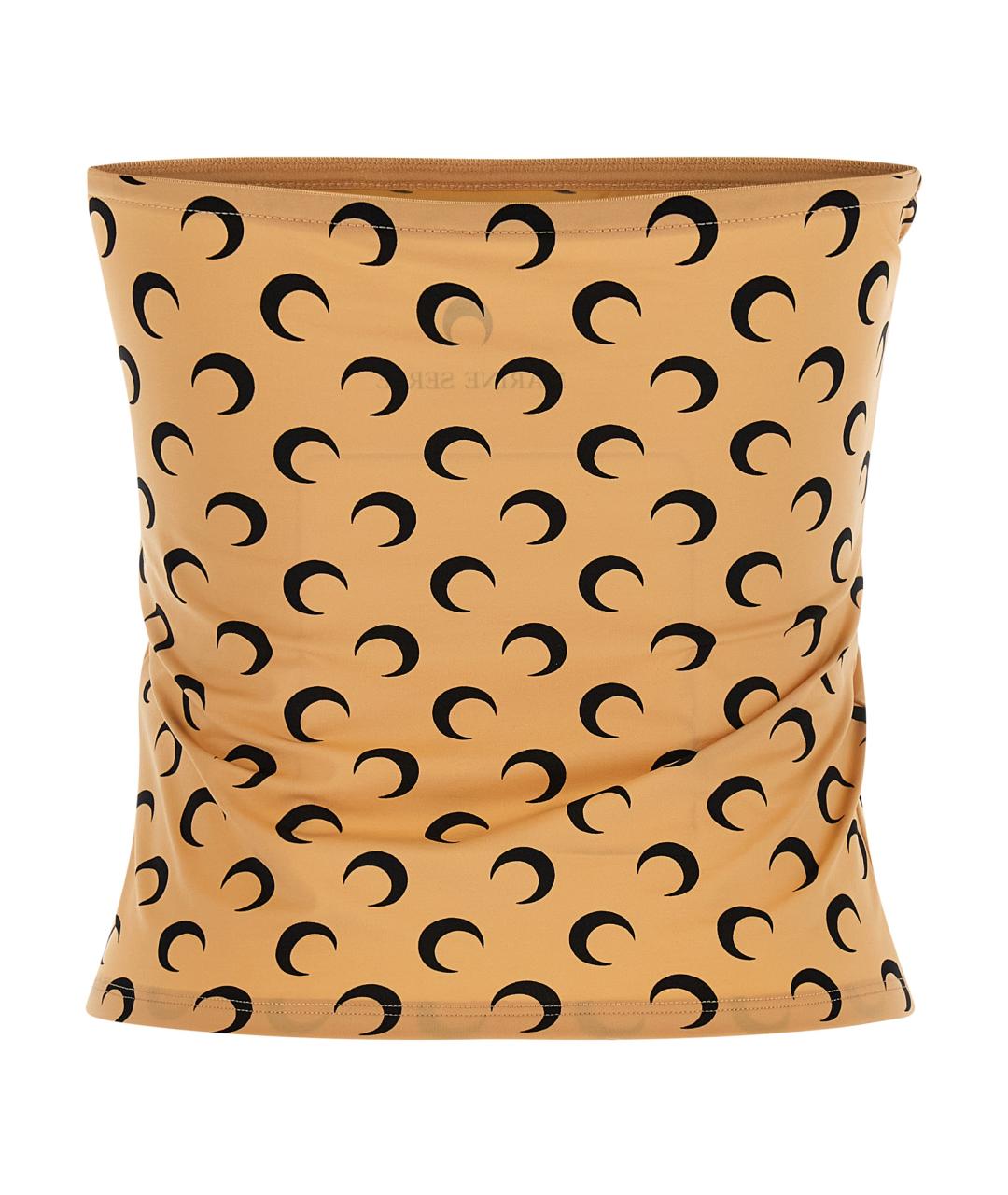 MARINE SERRE Бежевая полиамидовая майка, фото 2