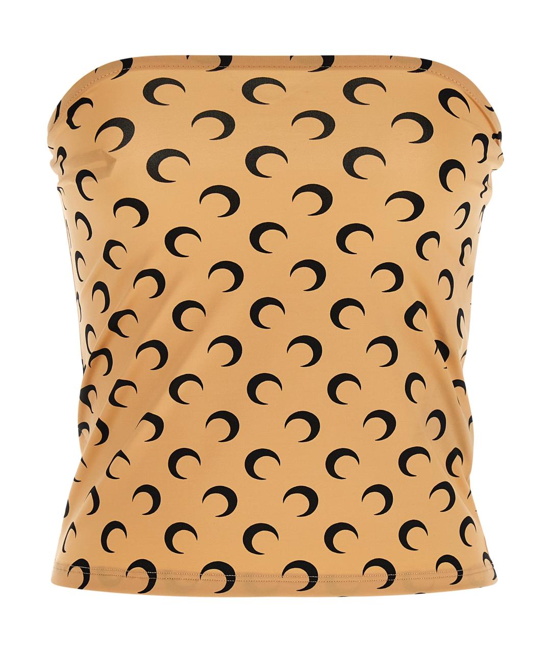 MARINE SERRE Бежевая полиамидовая майка, фото 1