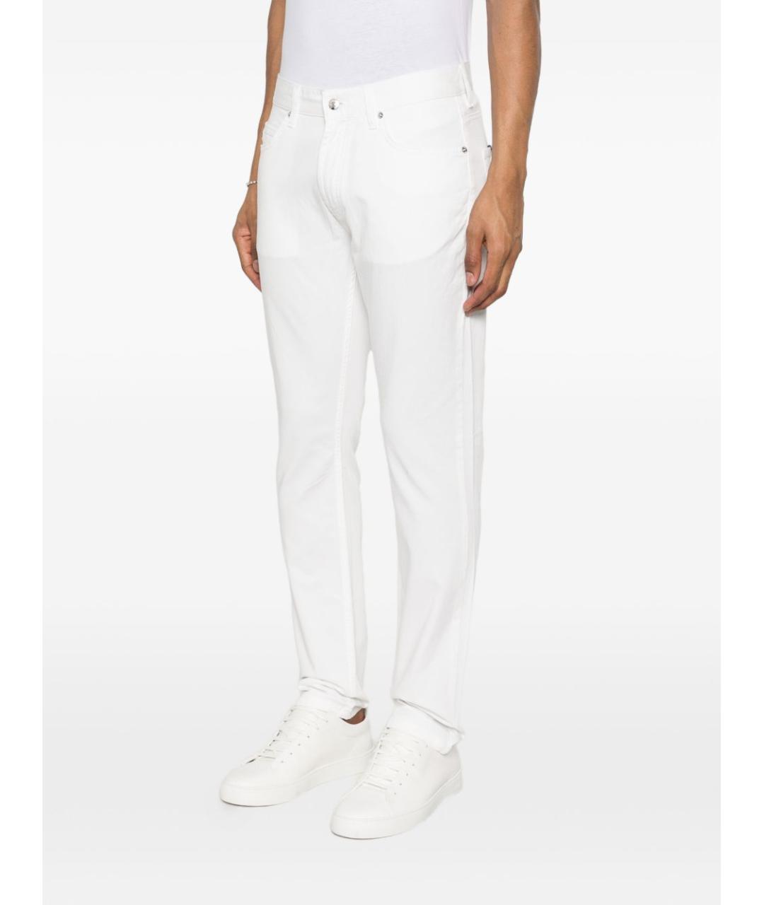 EMPORIO ARMANI Хлопковые прямые джинсы, фото 3