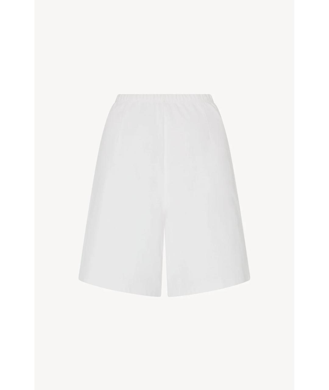 THE ROW Белые хлопковые шорты, фото 2
