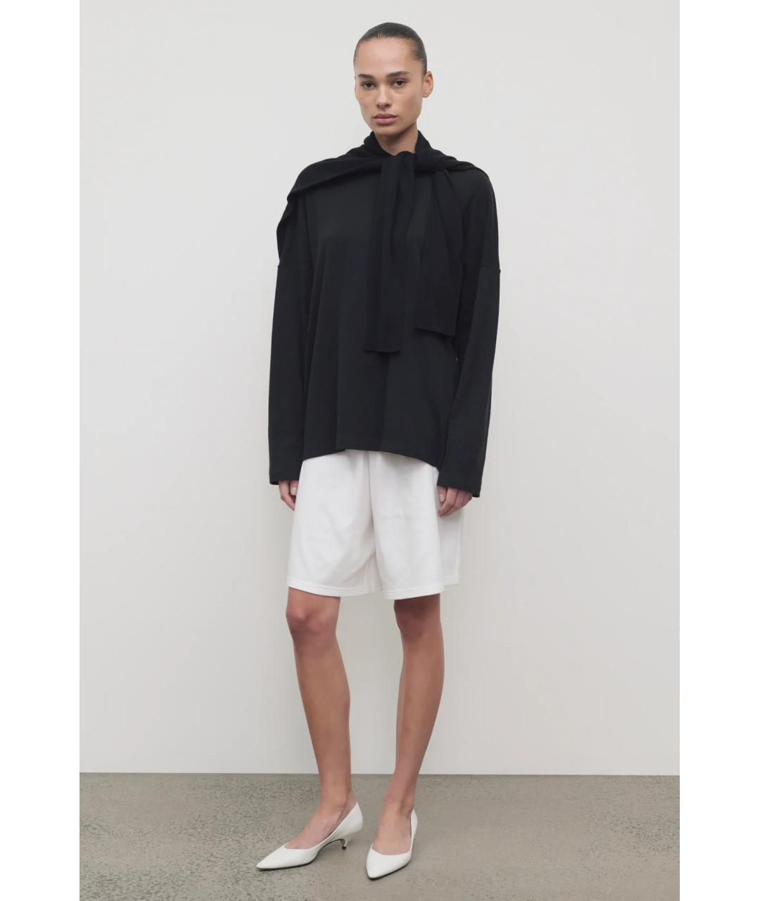 THE ROW Белые хлопковые шорты, фото 3