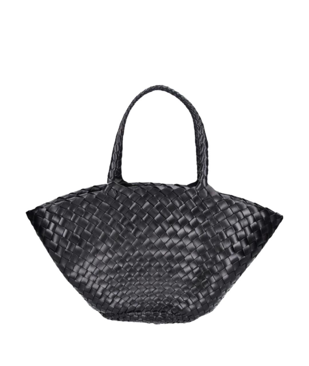 Dragon Diffusion Черная пелетеная сумка тоут, фото 6