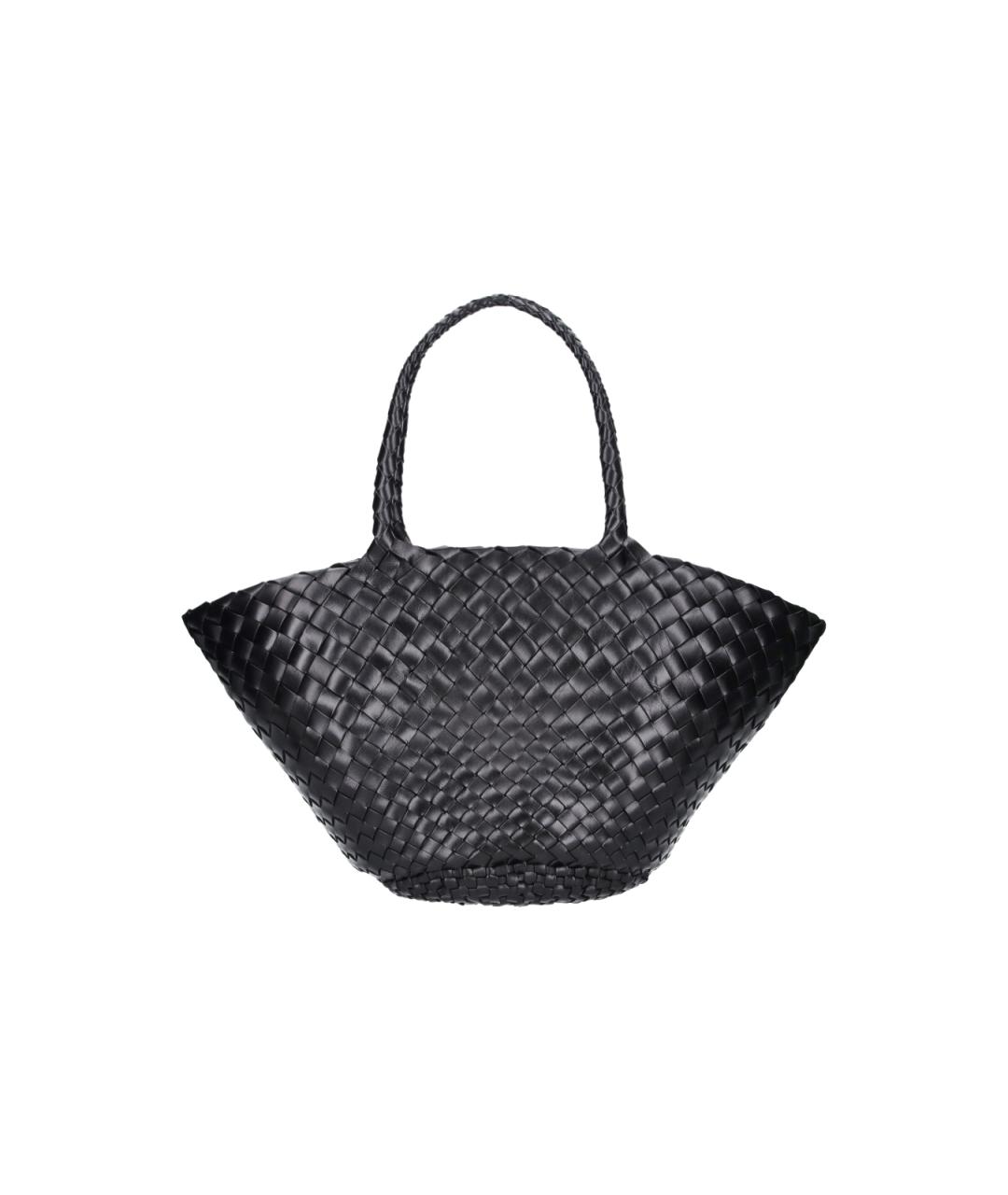 Dragon Diffusion Черная пелетеная сумка тоут, фото 3