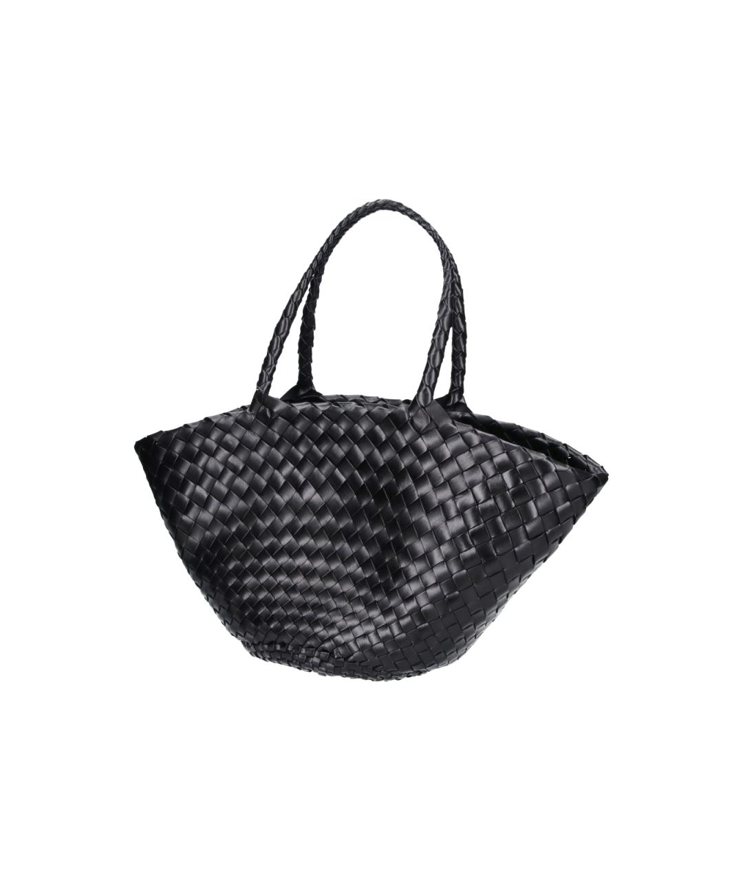 Dragon Diffusion Черная пелетеная сумка тоут, фото 2