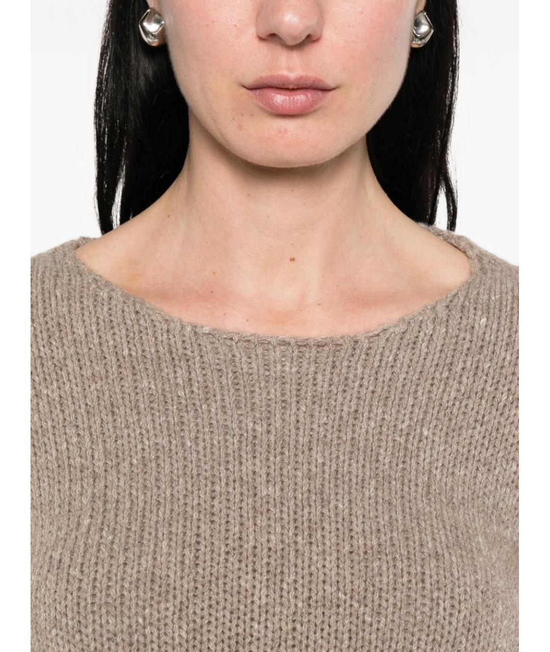 THE ROW Бежевый кашемировый джемпер / свитер, фото 3