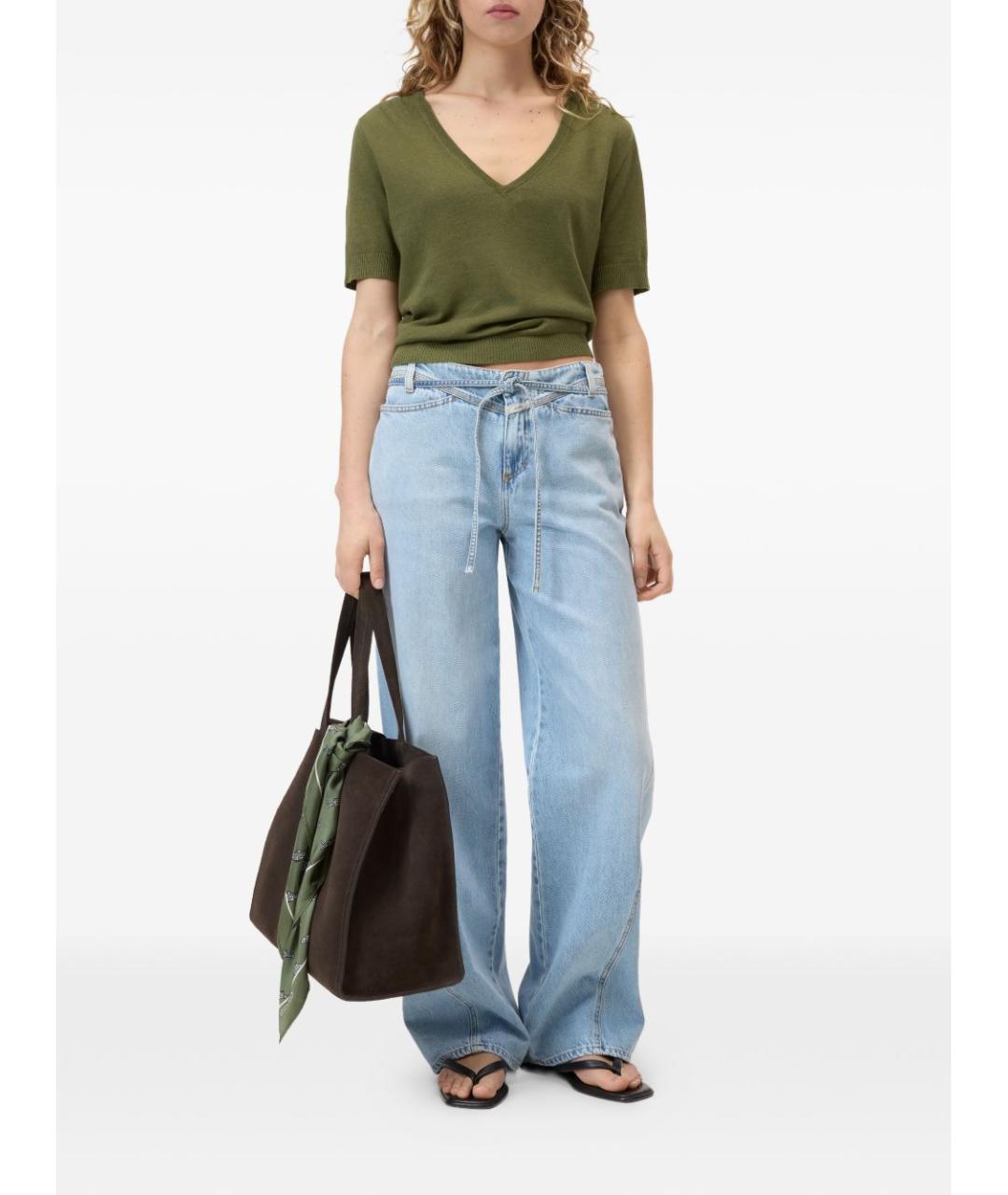 CLOSED Зеленый хлопковый джемпер / свитер, фото 3