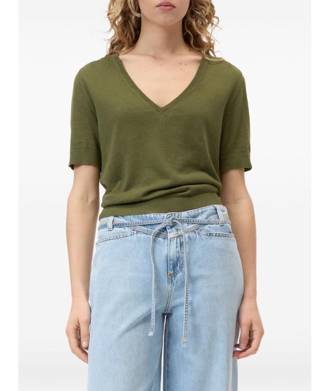 CLOSED Зеленый хлопковый джемпер / свитер, фото 2