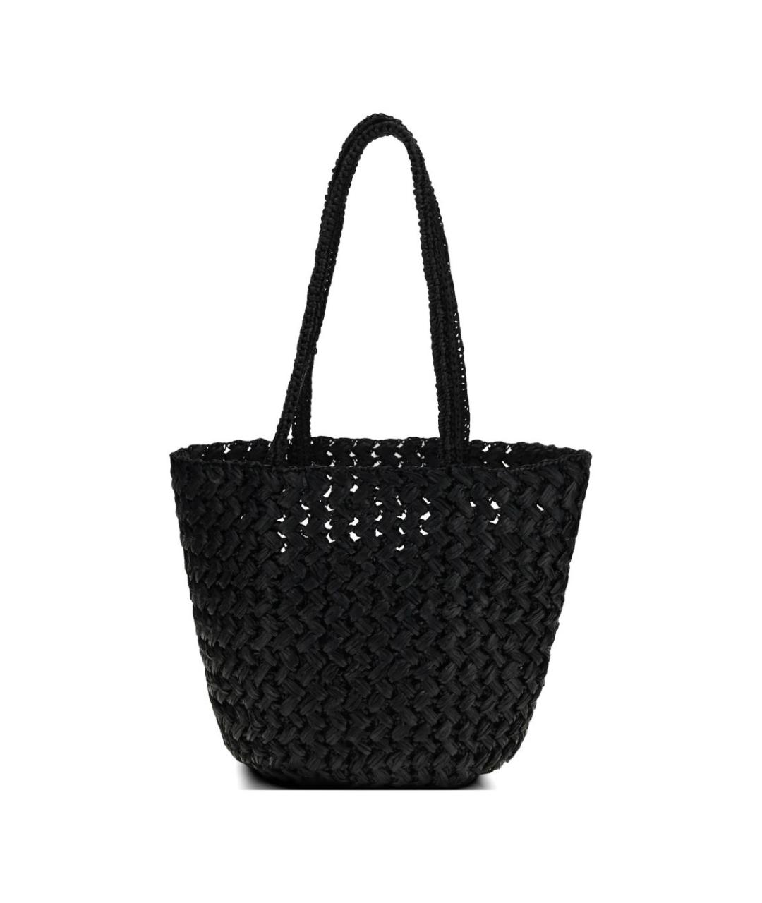 THE ROW Черная пелетеная сумка тоут, фото 1