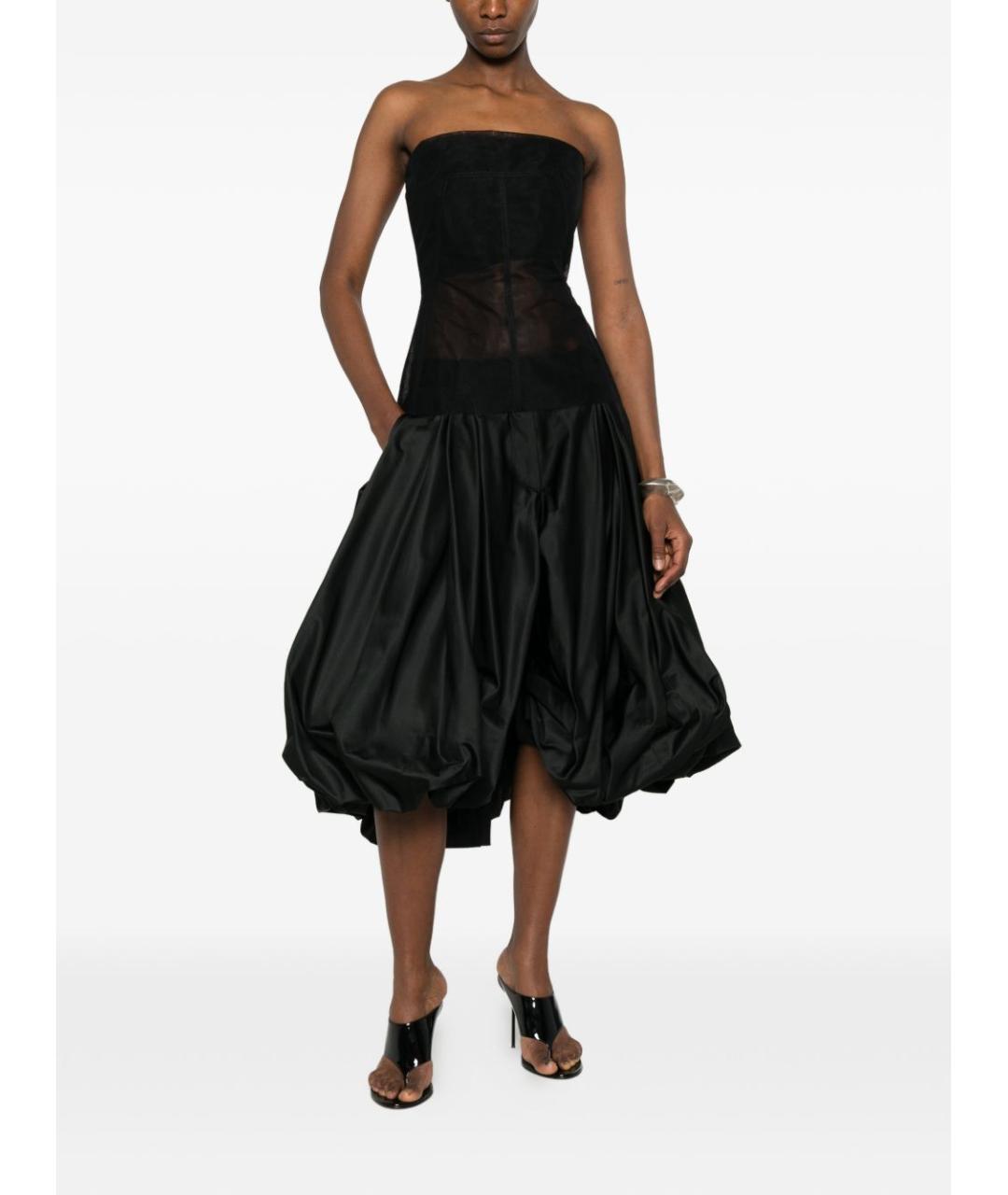 RICK OWENS Черная майка, фото 2