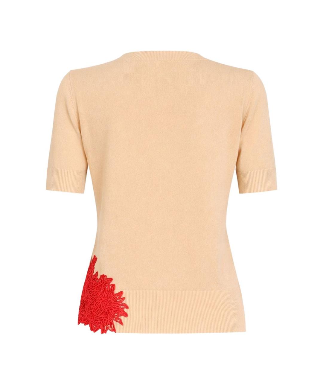 ERMANNO SCERVINO Бежевая футболка, фото 2