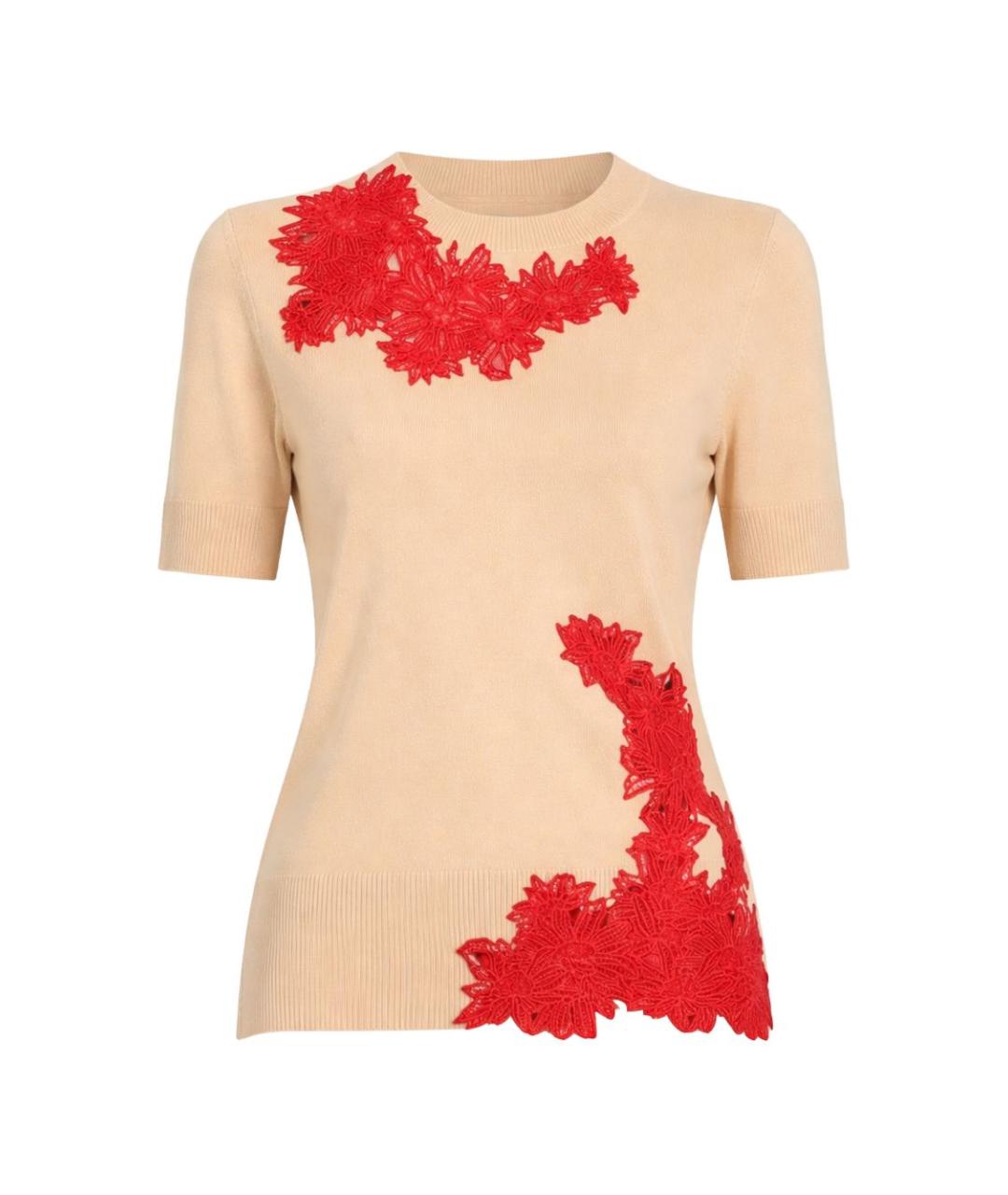 ERMANNO SCERVINO Бежевая футболка, фото 1