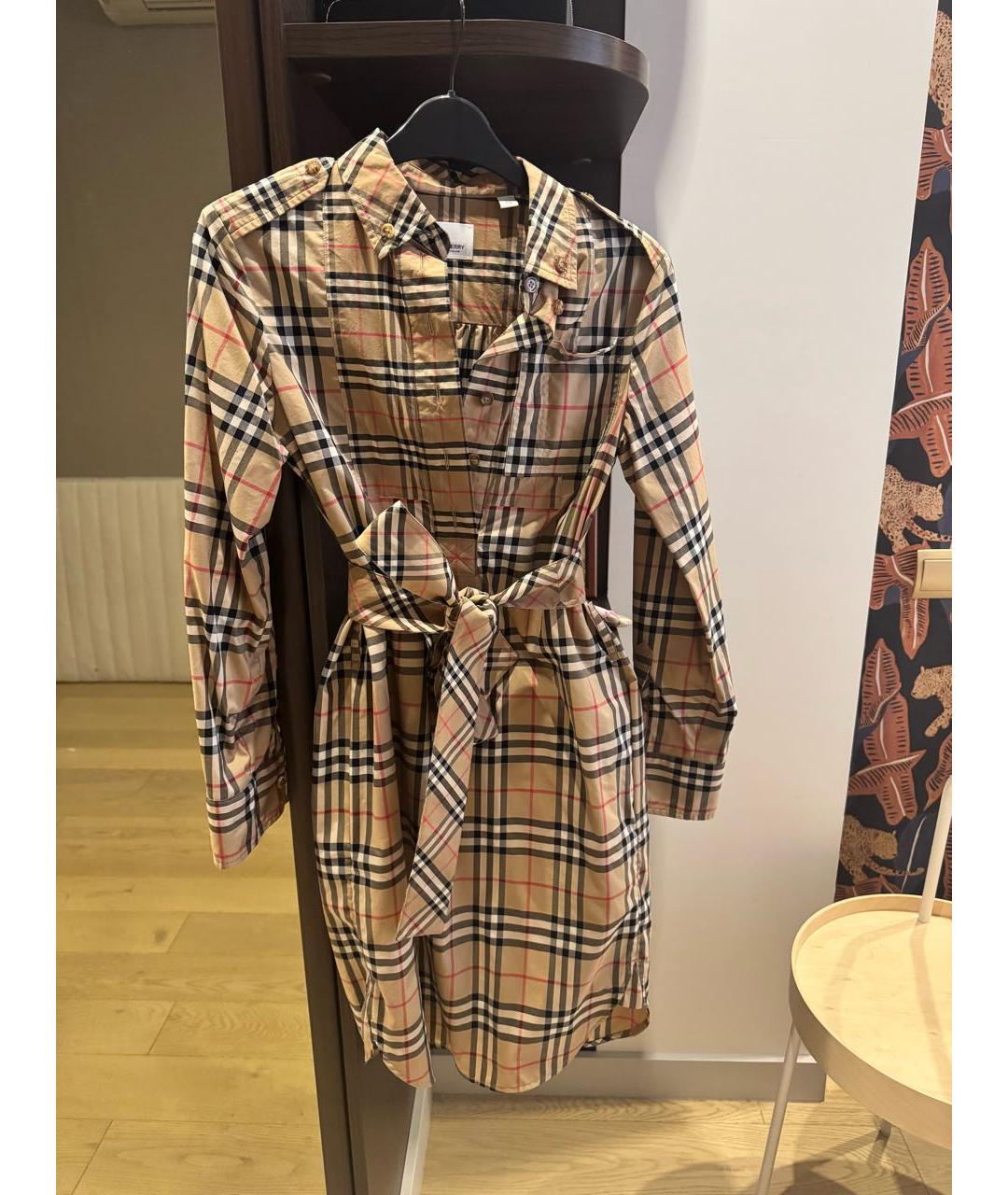 LOUIS VUITTON Бежевое хлопковое повседневное платье, фото 6