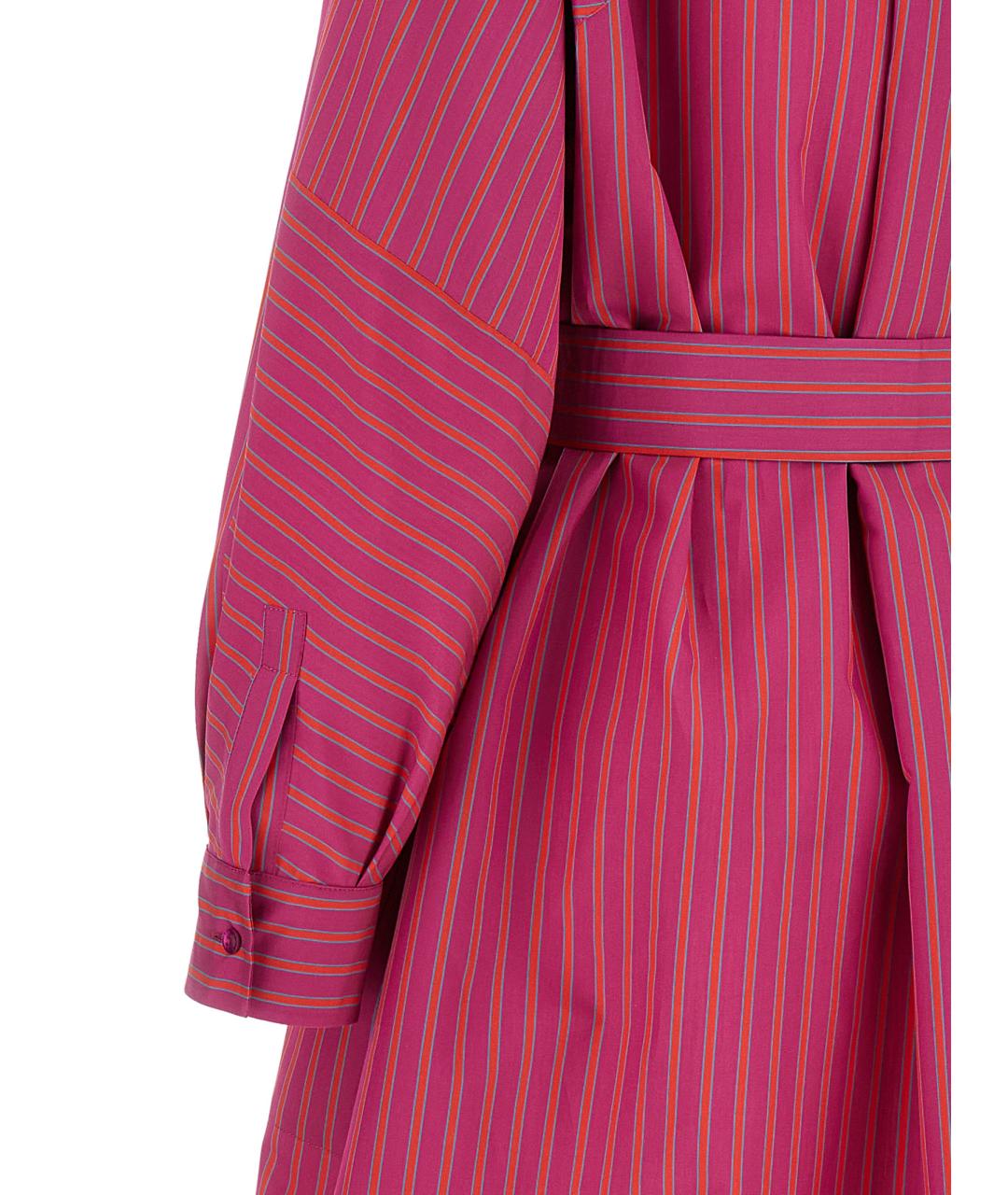 MAX MARA Розовое хлопковое повседневное платье, фото 4