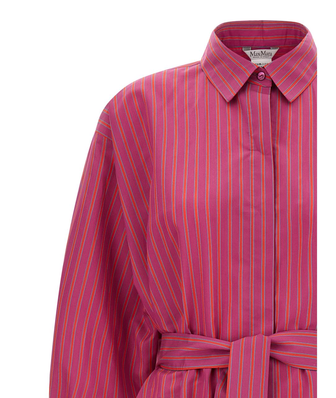 MAX MARA Розовое хлопковое повседневное платье, фото 3