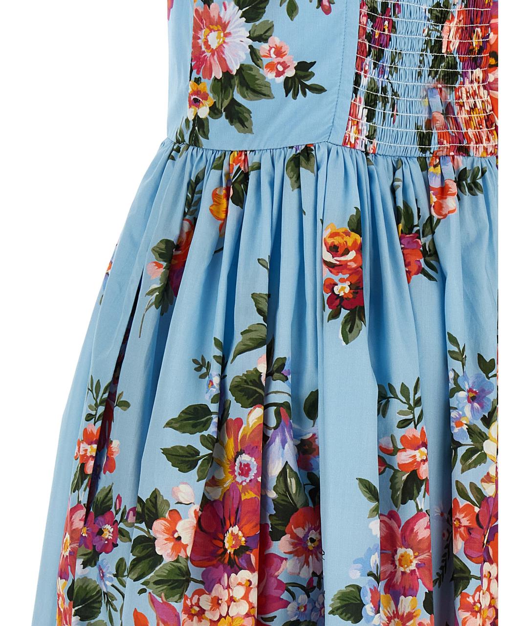 DOLCE&GABBANA Голубой хлопковый сарафан, фото 4