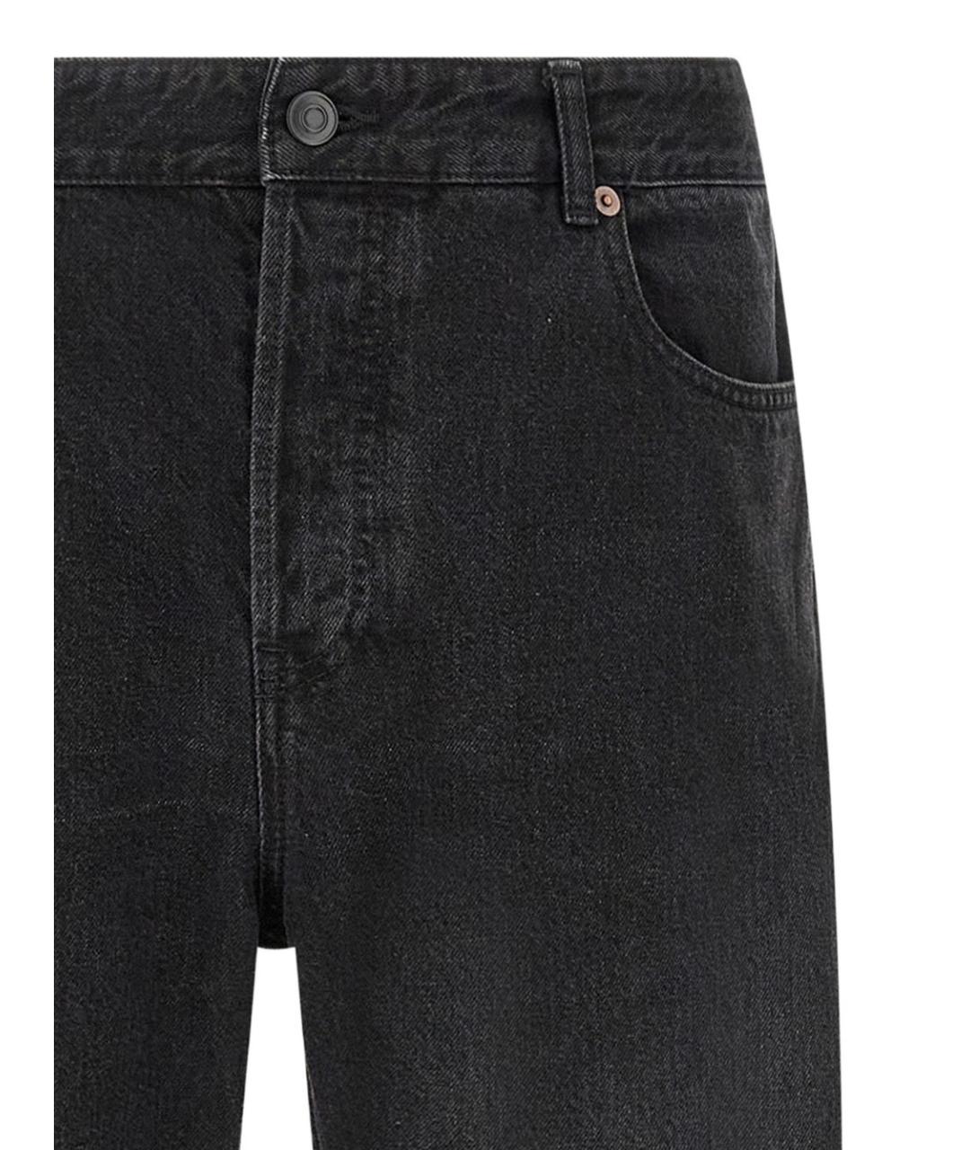 THE ROW Черные хлопковые прямые джинсы, фото 4