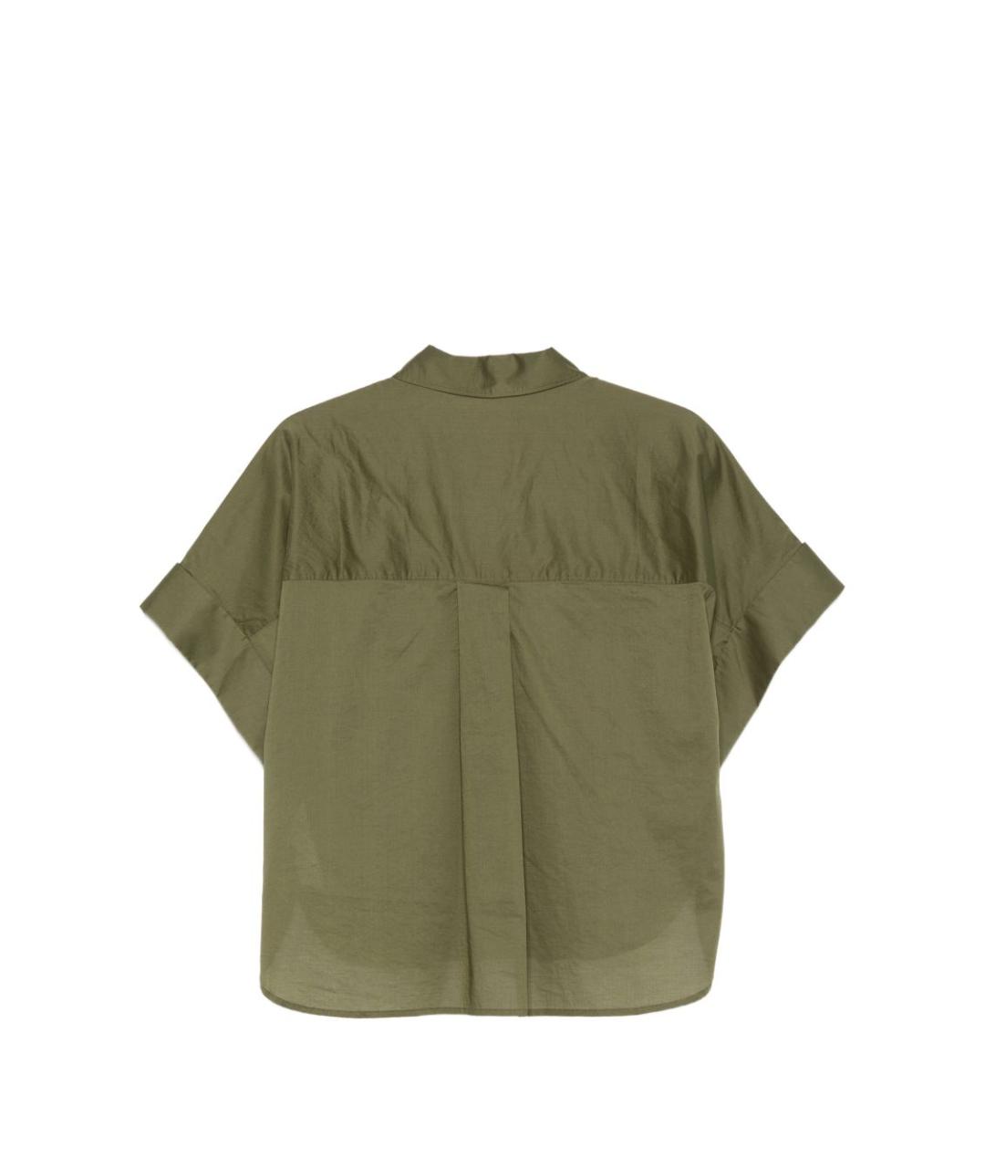 CLOSED Зеленая хлопковая рубашка, фото 3
