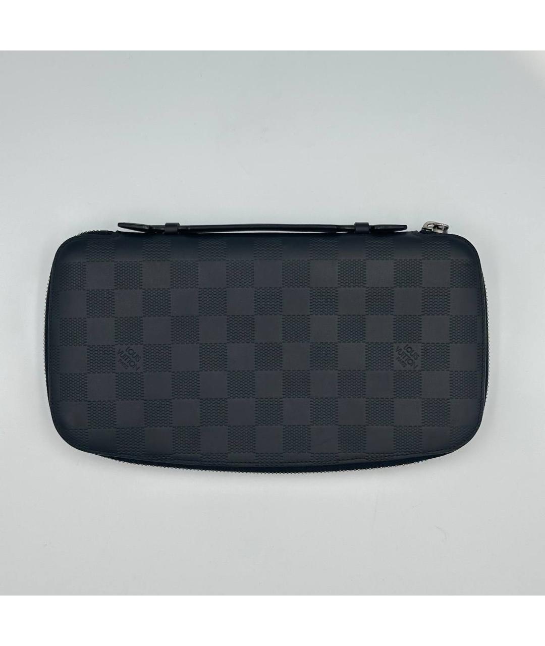 LOUIS VUITTON Антрацитовый кошелек, фото 4