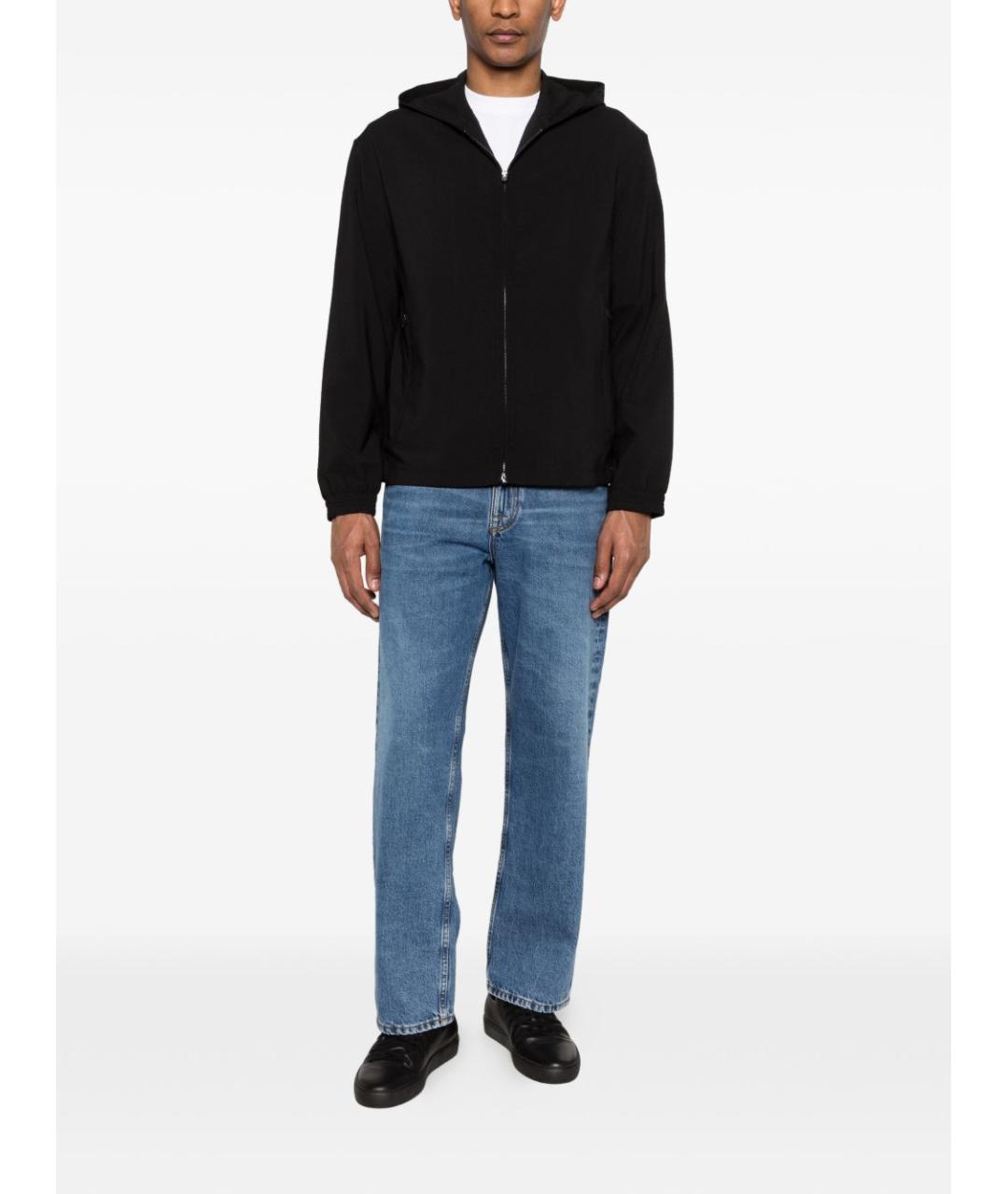 EMPORIO ARMANI Черная полиэстеровая куртка, фото 2