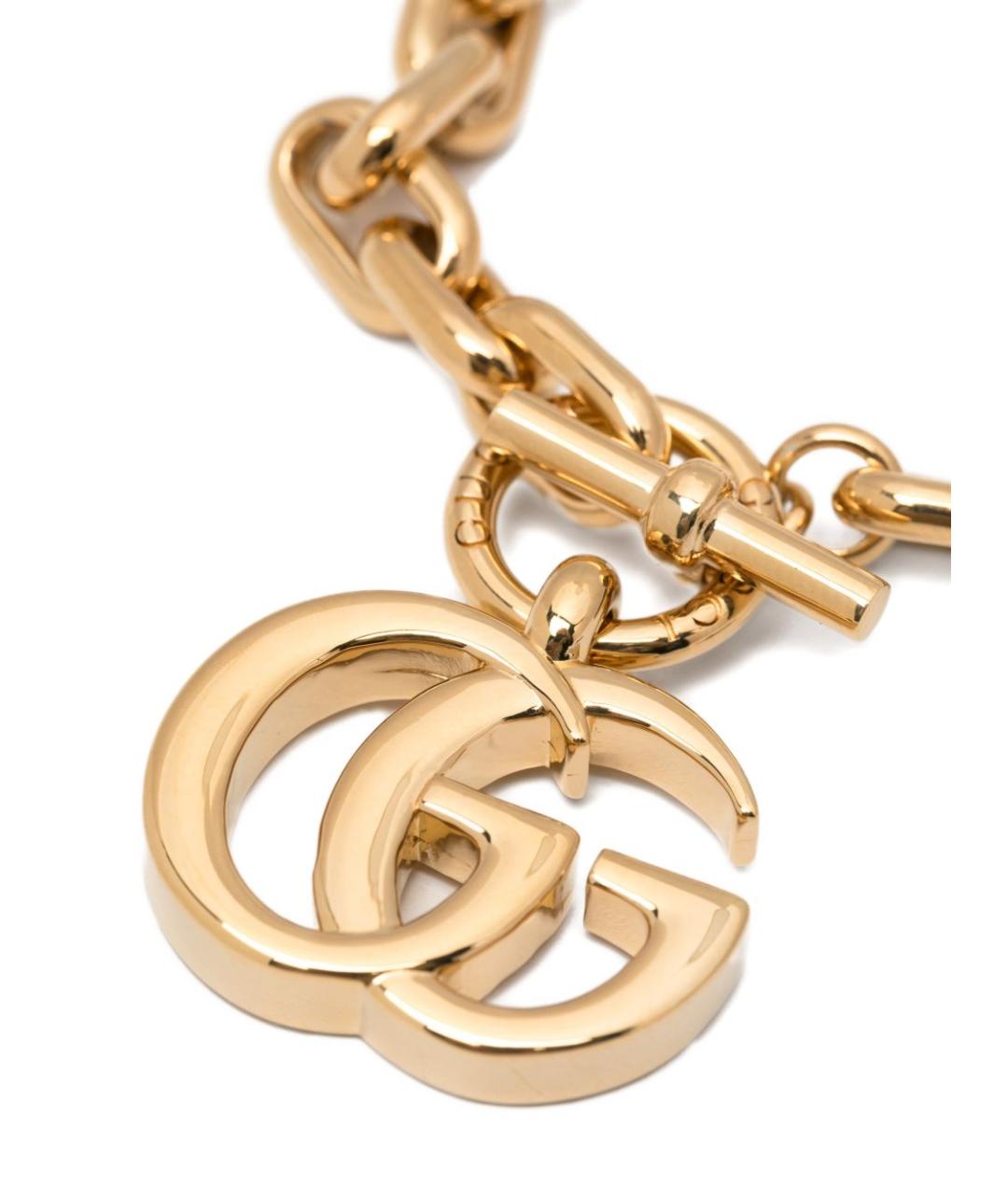 GUCCI Золотой металлический браслет, фото 3