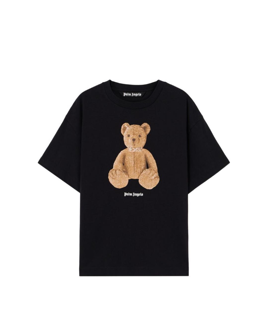 PALM ANGELS Черная хлопковая футболка, фото 1