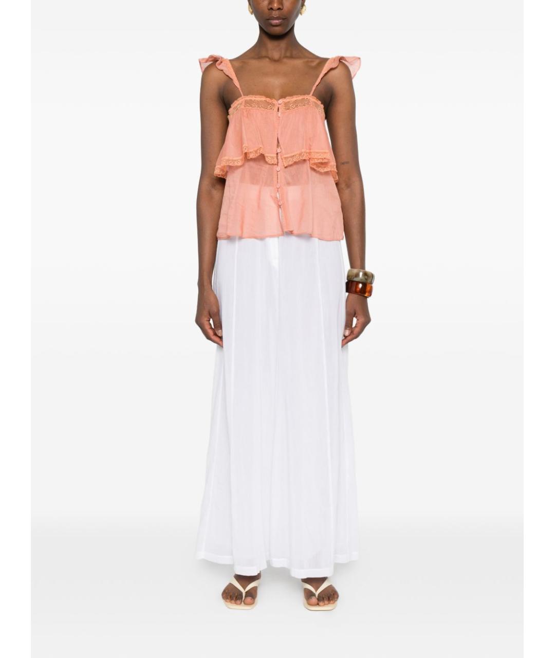 FORTE FORTE Розовая хлопковая майка, фото 3