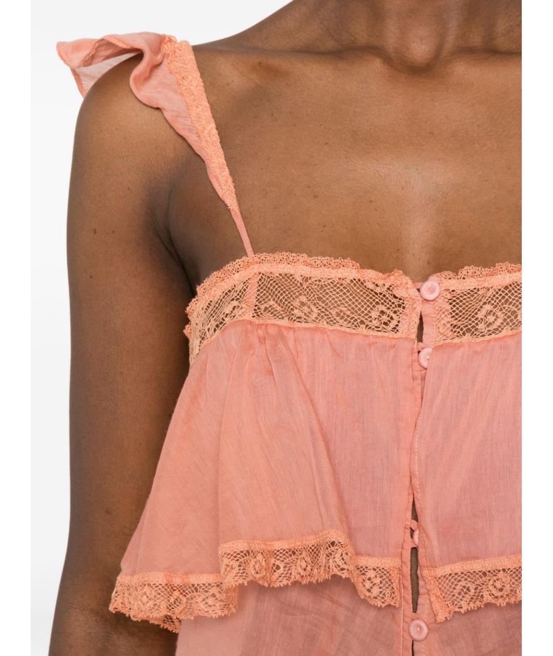 FORTE FORTE Розовая хлопковая майка, фото 2