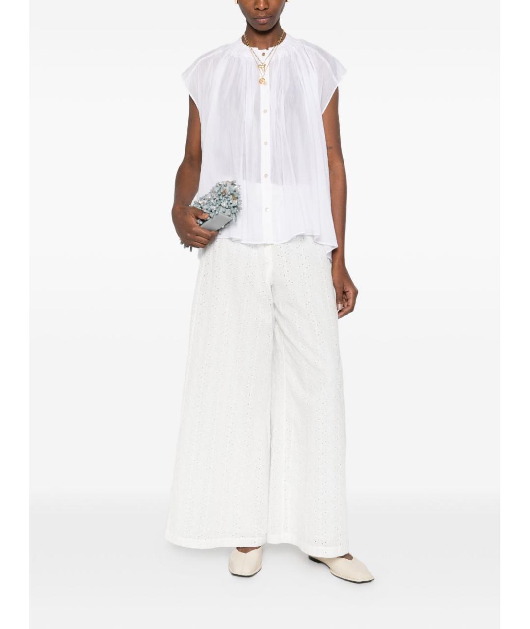 FORTE FORTE Белая хлопковая рубашка, фото 3