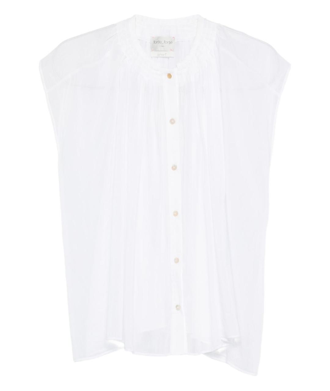 FORTE FORTE Белая хлопковая рубашка, фото 1