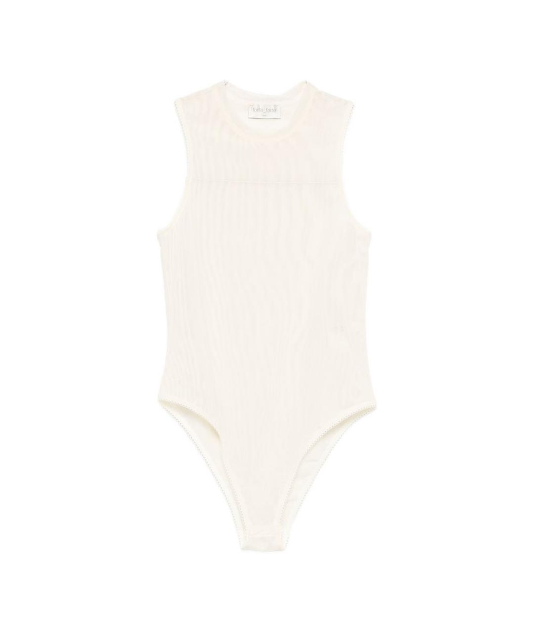 FORTE FORTE Бежевая полиэстеровая майка, фото 1