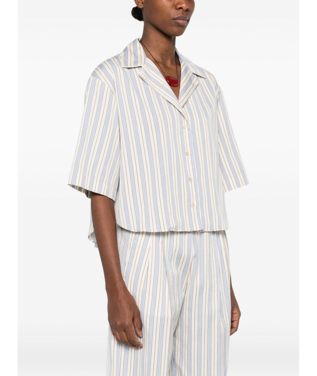 FORTE FORTE Голубая хлопковая рубашка, фото 4