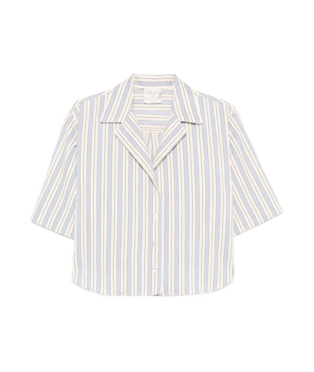 FORTE FORTE Голубая хлопковая рубашка, фото 1